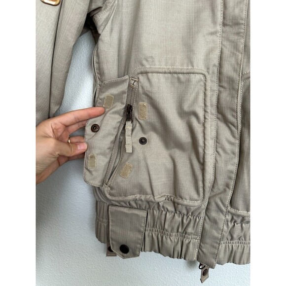 686 Mannual Snowboard Jacket Full Zip Tan Fur Trim Hooded Beige Size Women's XS - Picture 4 of 11